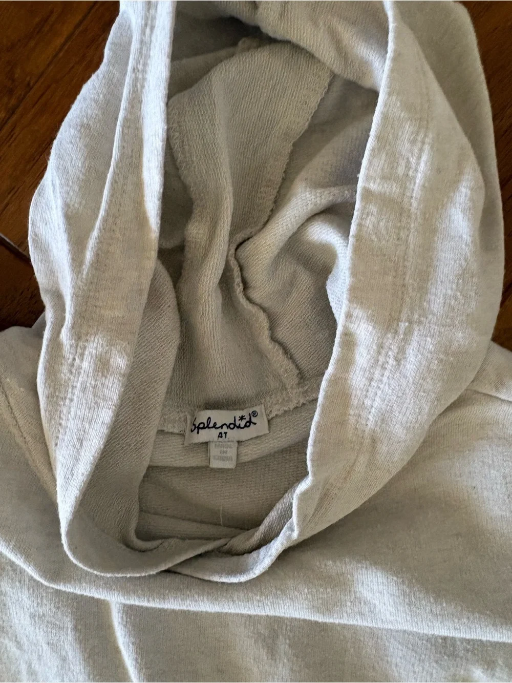 Splendid Light Gray Hooded Sweatshirt and Jogger Set with Pink Trim